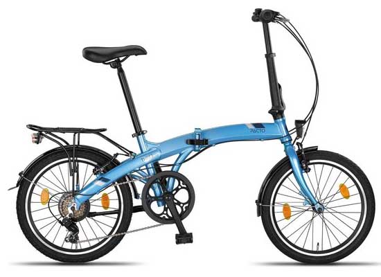 Pacto-Three-Vouwfiets-Blauw-Shimano-6v