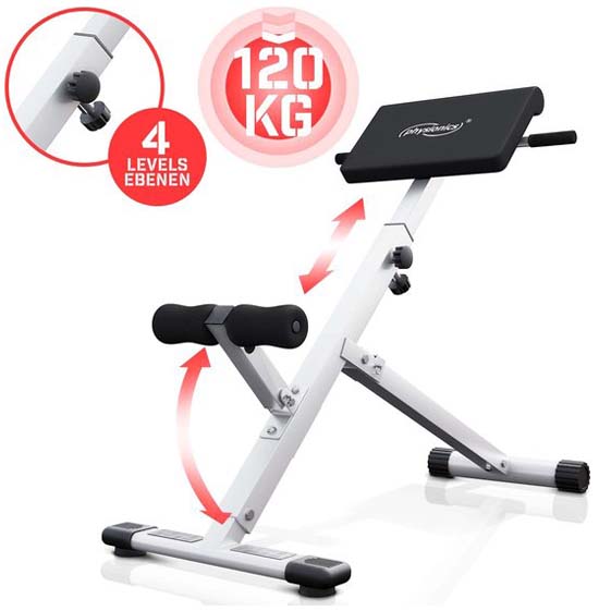 Inklapbare-rugtrainer-hyperextension-machine